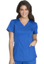 Élite Medical House - Blusa Del Uniforme Médico Mujer Unicolor Cherokee Luxe Ck603 Royv