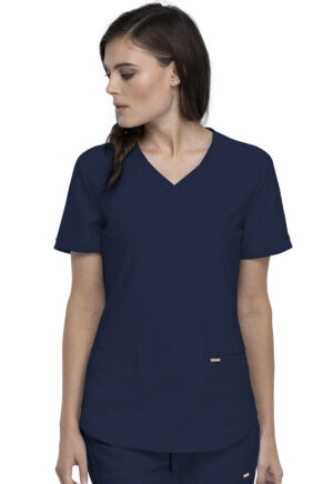Élite Medical House - Blusa Del Uniforme Médico Mujer Unicolor Cherokee Form Ck840 Nav