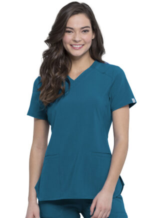 Élite Medical House - Blusa Del Uniforme Médico Mujer Unicolor Cherokee Infinity Ck865A Caps