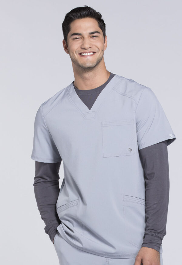 Élite Medical House - Camisa Del Uniforme Médico Hombre Unicolor Cherokee Infinity Ck900A Gry