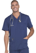 Élite Medical House - Camisa Del Uniforme Médico Hombre Unicolor Dickies Dynamix Dk640 Nav