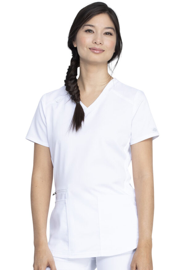 Élite Medical House - Blusa Del Uniforme Médico Mujer Unicolor Dickies Balance Dk875 Wht