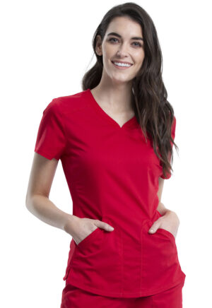 Élite Medical House - Blusa Del Uniforme Médico Mujer Unicolor Cherokee Ww Revolution Ww601 Red
