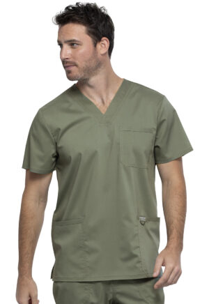 Élite Medical House - Camisa Del Uniforme Médico Hombre Unicolor Cherokee Ww Revolution Ww670 Olv
