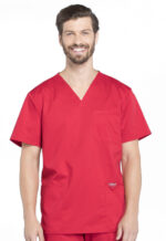 Élite Medical House - Camisa Del Uniforme Médico Hombre Unicolor Cherokee Ww Revolution Ww670 Red