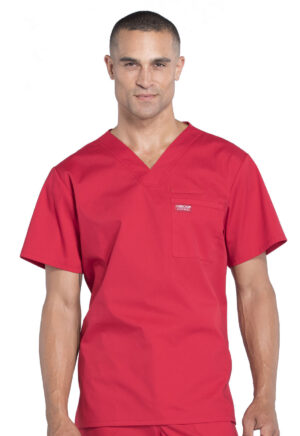 Élite Medical House - Camisa Del Uniforme Médico Hombre Unicolor Cherokee Ww Professionals Ww675 Red