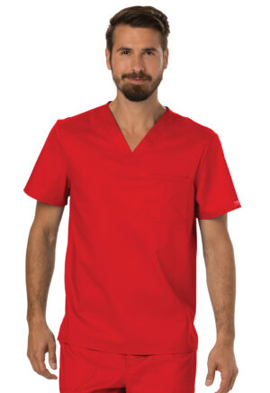 Élite Medical House - Camisa Del Uniforme Médico Hombre Unicolor Cherokee Ww Revolution Ww690 Red