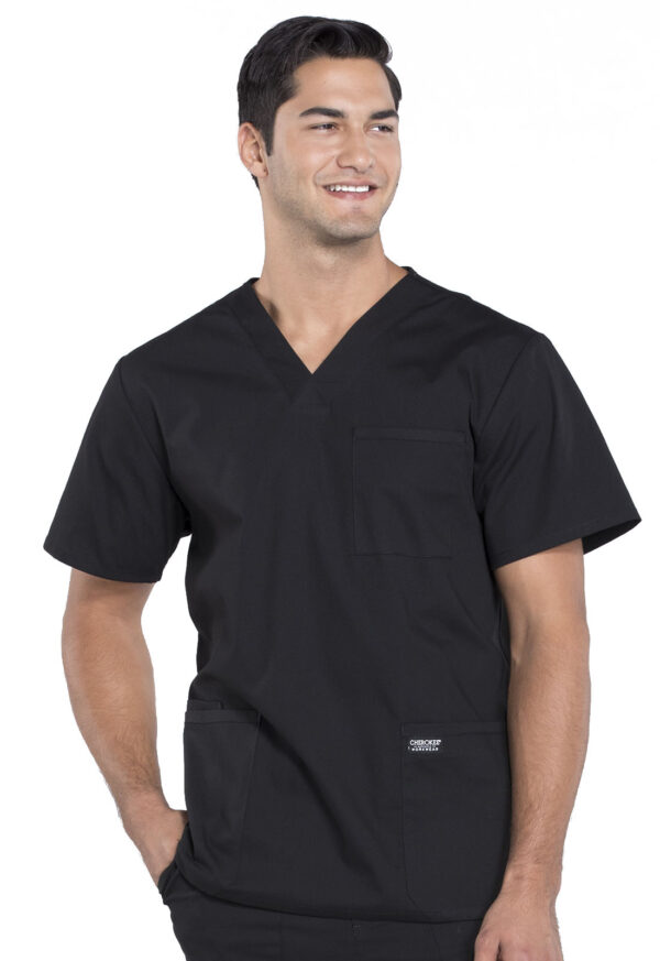 Élite Medical House - Camisa Del Uniforme Médico Hombre Unicolor Cherokee Ww Professionals Ww695 Blk