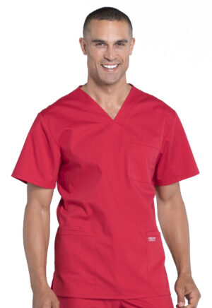 Élite Medical House - Camisa Del Uniforme Médico Hombre Unicolor Cherokee Ww Professionals Ww695 Red