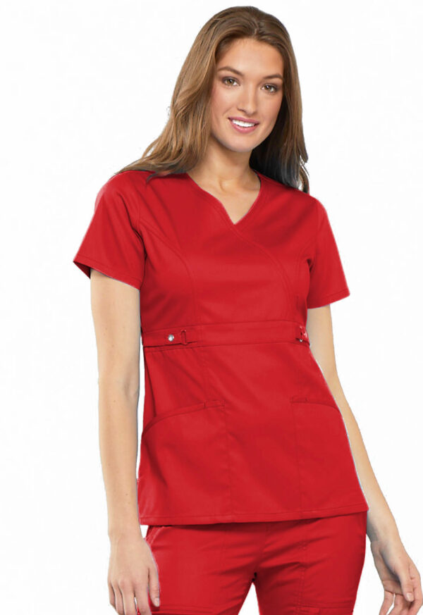Élite Medical House - Blusa Del Uniforme Médico Mujer Unicolor Cherokee Luxe 21701 Redv