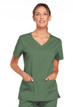 Élite Medical House - Blusa Del Uniforme Médico Mujer Unicolor Cherokee Ww Core Stretch 4727 Olvw