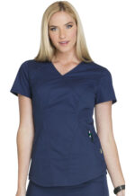Élite Medical House - Blusa Del Uniforme Médico Mujer Unicolor Cherokee Luxe Ck603 Navv