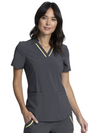 Élite Medical House - Blusa Del Uniforme Médico Mujer Unicolor Cherokee Infinity Ck895A Pwps