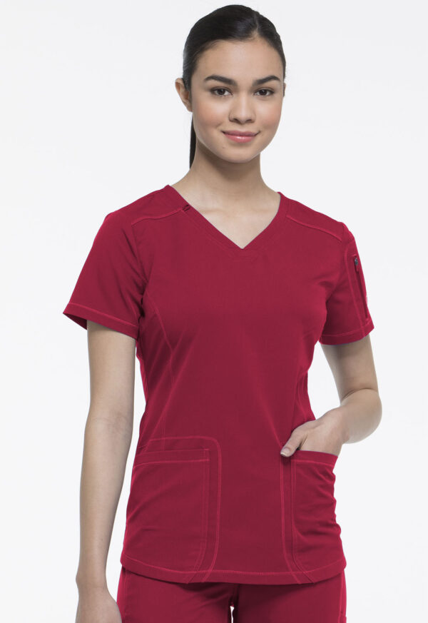 Élite Medical House - Blusa Del Uniforme Médico Mujer Unicolor Dickies Dynamix Dk730 Red