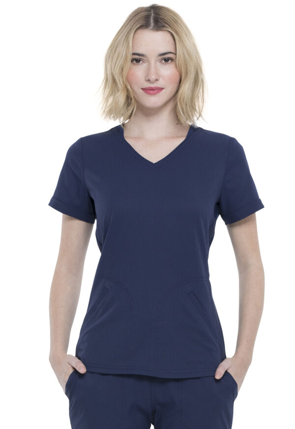 Élite Medical House - Blusa Del Uniforme Médico Mujer Unicolor Elle Simply Polished El604 Nav