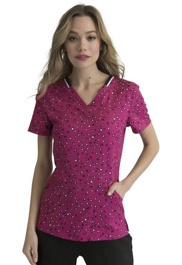 Élite Medical House - Blusa Del Uniforme Médico Mujer Estampado Elle Prints A La Mode El615 Mroc