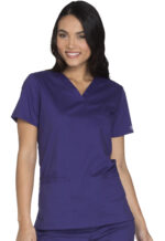 Élite Medical House - Blusa Del Uniforme Médico Mujer Unicolor Cherokee Ww Core Stretch Ww630 Grpw