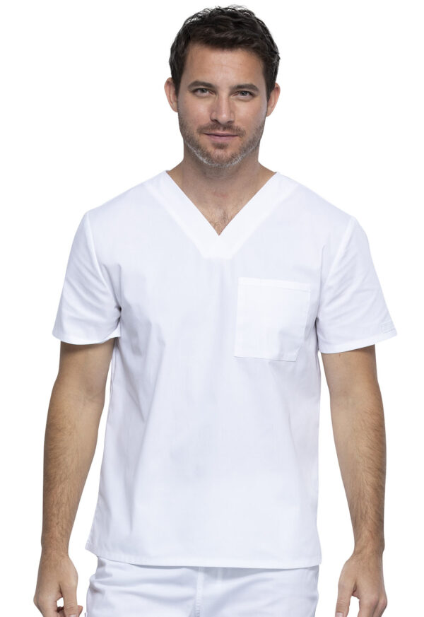 Élite Medical House - Camisa Del Uniforme Médico Hombre Unicolor Cherokee Ww Professionals Ww644 Wht
