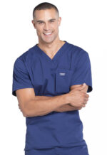 Élite Medical House - Camisa Del Uniforme Médico Hombre Unicolor Cherokee Ww Professionals Ww675 Nav