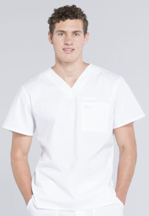 Élite Medical House - Camisa Del Uniforme Médico Hombre Unicolor Cherokee Ww Professionals Ww675 Wht
