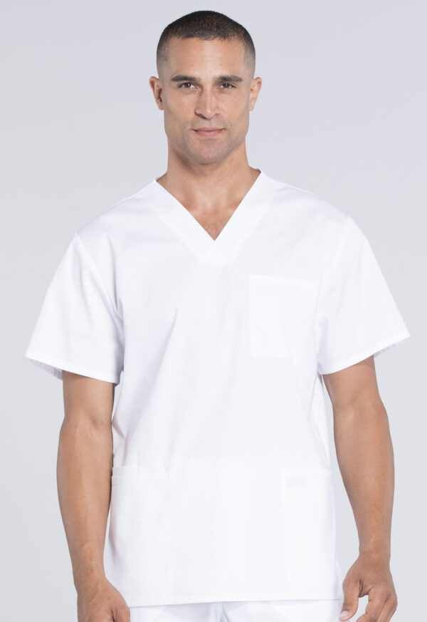 Élite Medical House - Camisa Del Uniforme Médico Hombre Unicolor Cherokee Ww Professionals Ww695 Wht