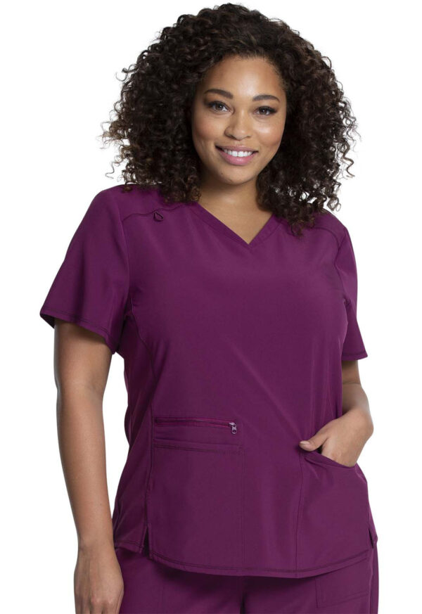 Élite Medical House - Blusa Del Uniforme Médico Mujer Unicolor Cherokee Allura Cka685 Win