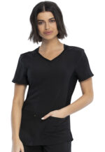 Élite Medical House - Blusa Del Uniforme Médico Mujer Unicolor Cherokee Iflex Ckk817 Blk