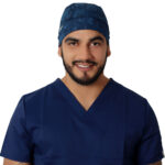Elite Medical House - Gorro médico Hombre 100% Algodón Azul Oscuro marca Helath Company HC_HEALT_AZULO