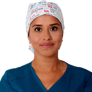 Elite Medical House - Gorro médico Mujer 100% Algodón Frases marca Helath Company HL_HEALT_FRASES