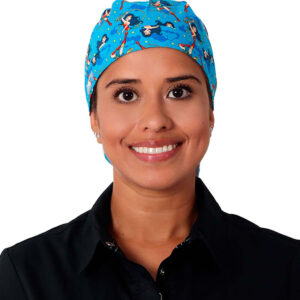 Elite Medical House - Gorro médico Mujer 100% Algodón Mujer Maravilla Azul marca Helath Company HL_HEALT_MUMARAAZUL