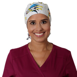 Elite Medical House - Gorro médico Mujer 100% Algodón Mujer Maravilla Gris marca Helath Company HL_HEALT_MUMARAGRIS