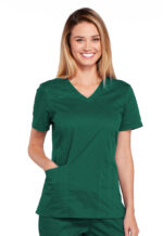 Élite Medical House - Blusa del uniforme médico mujer unicolor cherokee ww core stretch 4710 hunw