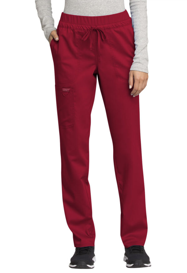 Élite Medical House - Pantalón del uniforme médico mujer unicolor cherokee ww ww105 red