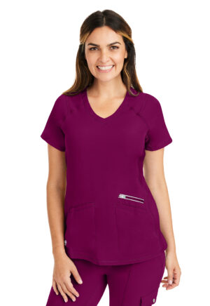 Élite Medical House - Blusa del uniforme médico mujer unicolor healing hands hh 360 2284 wine