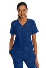 Élite Medical House - Blusa del uniforme médico mujer unicolor healing hands hh purple label 2353 navy