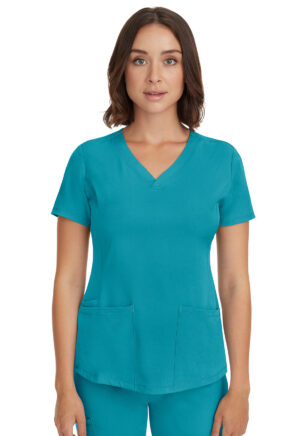 Élite Medical House - Blusa del uniforme médico mujer unicolor cherokee flexibles 2500 teal