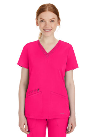 Élite Medical House - Blusa del uniforme médico mujer unicolor healing hands hh works 2530 caapi