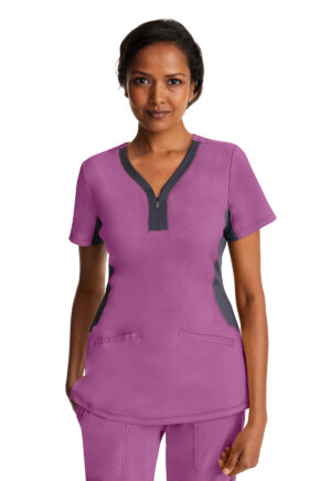 Élite Medical House - Blusa del uniforme médico mujer unicolor healing hands hh purple label 2270 mulbe