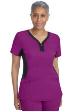 Élite Medical House - Blusa del uniforme médico mujer unicolor healing hands hh purple label 2270 psnpl