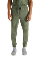 Élite Medical House - Pantalón del uniforme médico hombre unicolor healing hands hh purple label 9360 olive