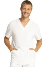 Élite Medical House - Camisa del uniforme médico hombre unicolor cherokee allura cka686 wht