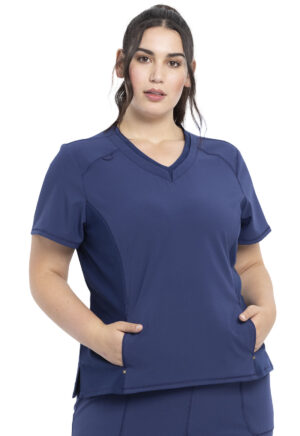 Élite Medical House - Blusa del uniforme médico mujer unicolor cherokee iflex ckk650 nav